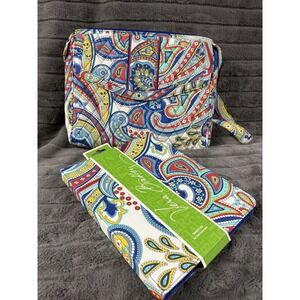Lot Of 2 Vera Bradley Tablet Folio & Tablet Hipster Marina Paisley